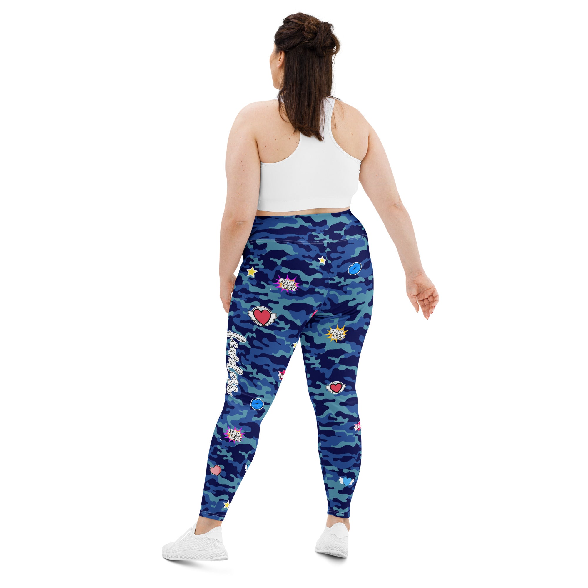 Fierce Blue Camo Leggings